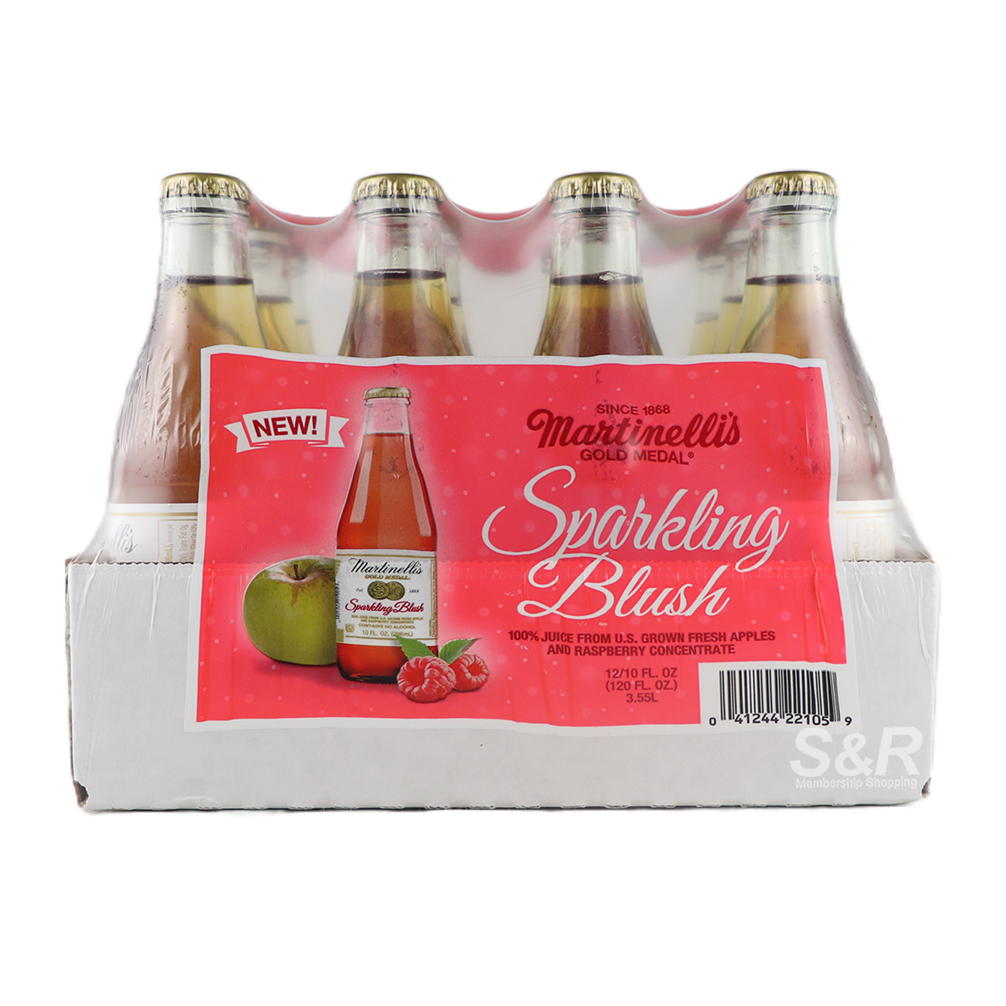 Martinelli's Sparkling Blush Juice 12pcs Martinelli's Sparkling Blush Juice 12pcs